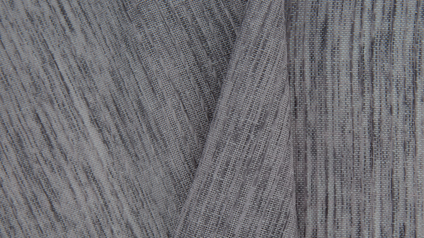 Marseille curtain fabric in Pewter