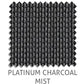 Platinum 3% sunscreen blind fabric in Charcoal Mist