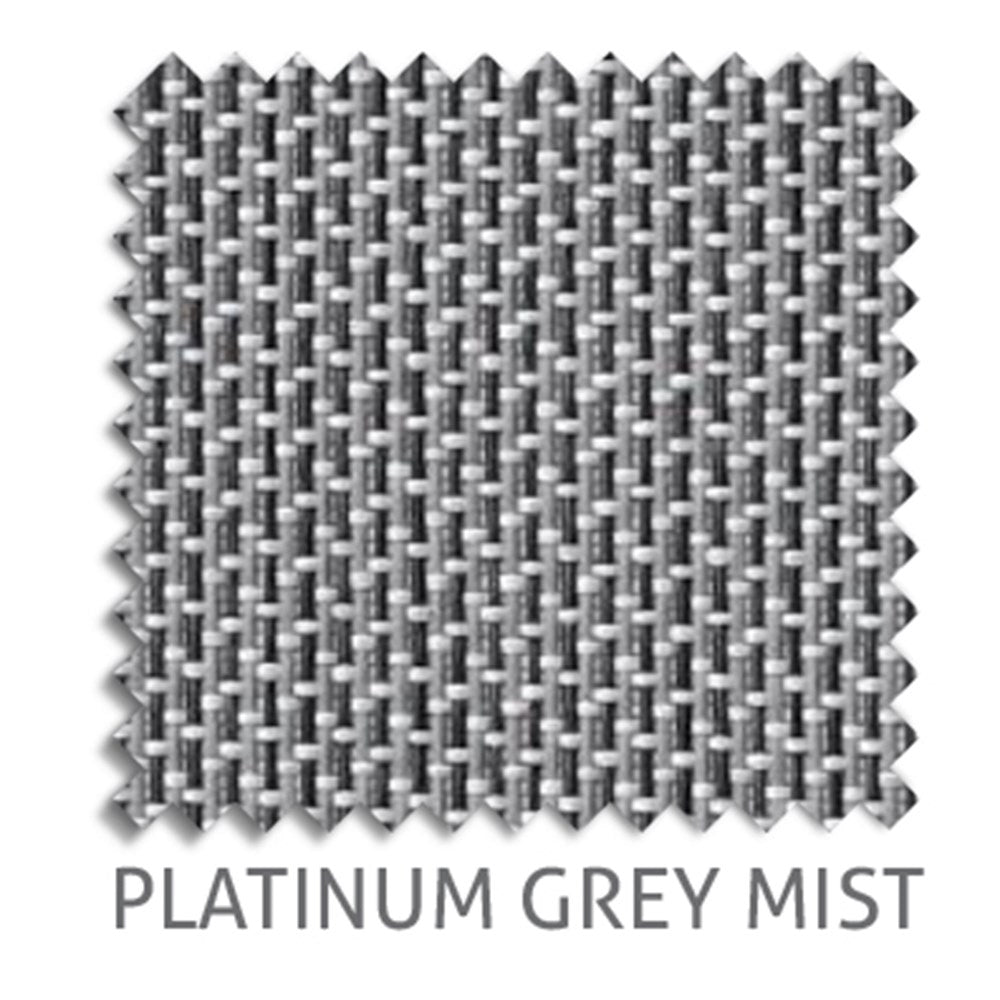 Platinum 3% sunscreen blind fabric in Grey Mist