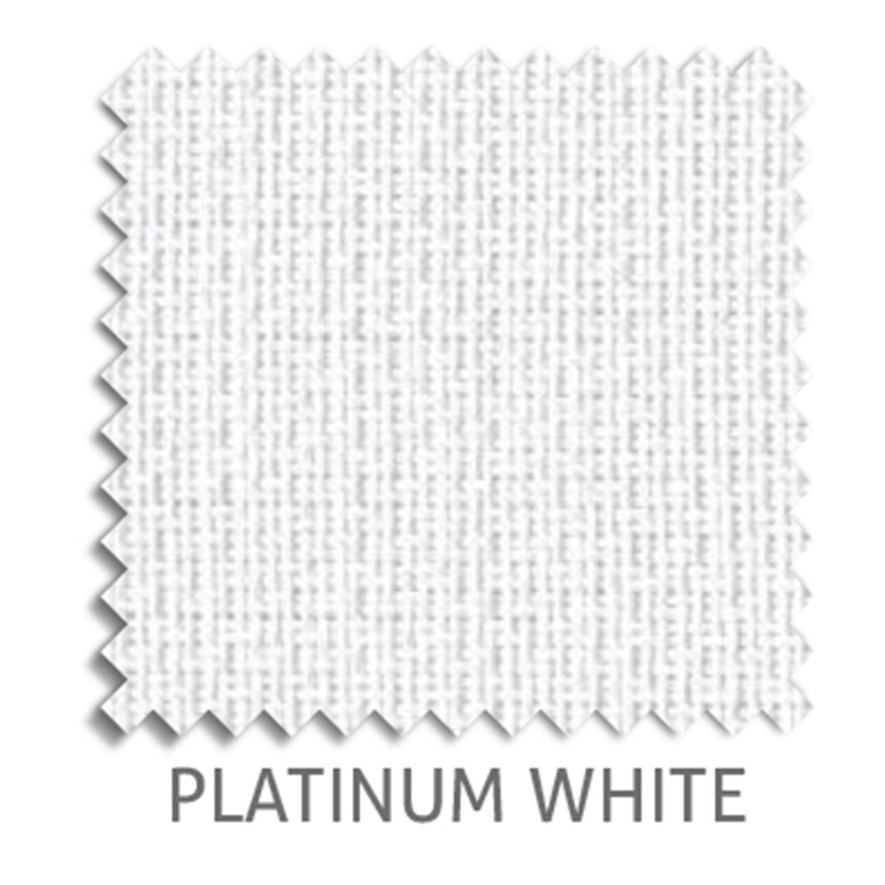 Platinum 3% sunscreen blind fabric in White