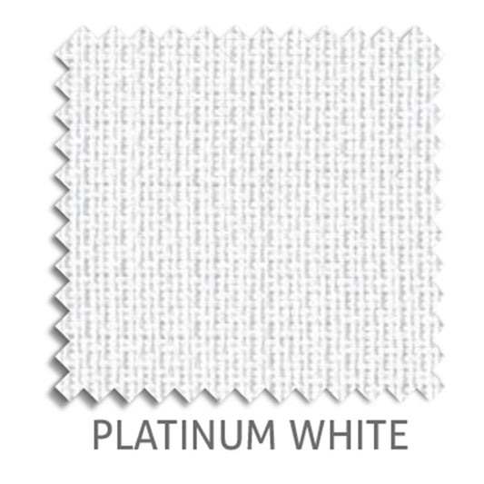 Platinum 3% sunscreen blind fabric in White
