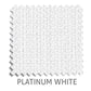 Platinum 3% sunscreen blind fabric in White