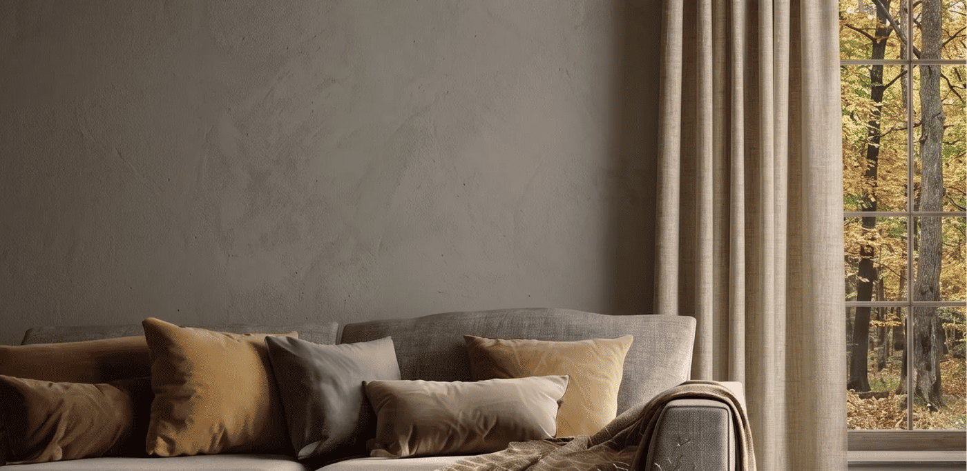 Ghana curtain fabric - Roomset