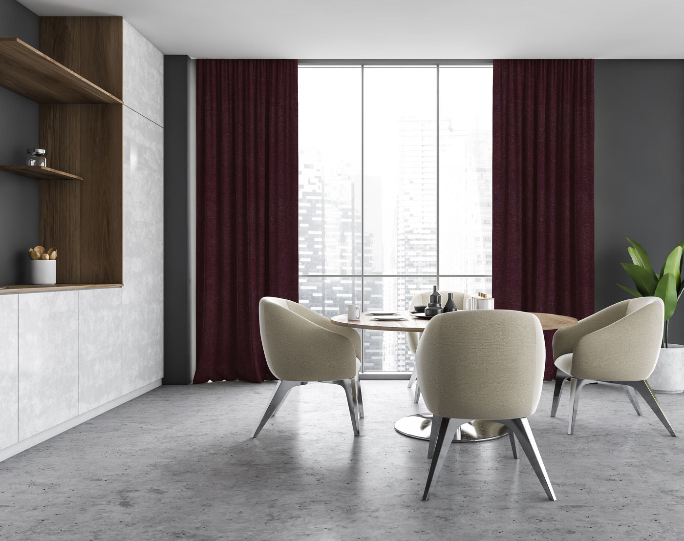 Napoleon curtain fabric - Roomset