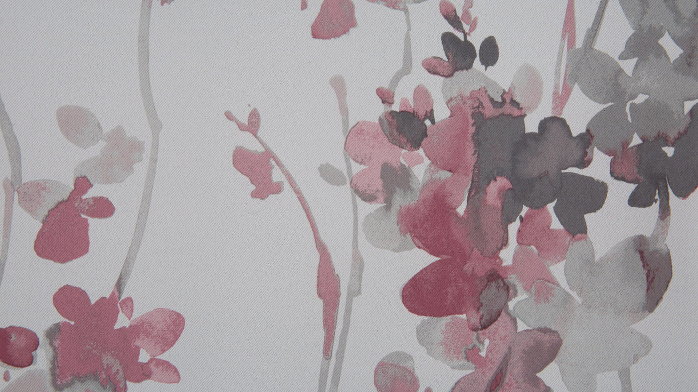 Margarita curtain fabric in Rose
