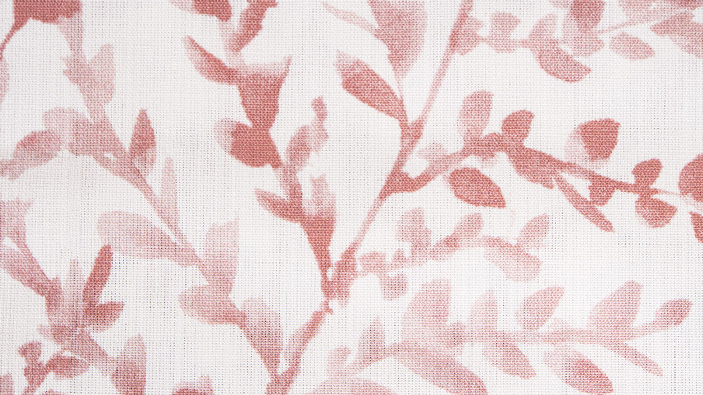 Leura curtain fabric in Salsa