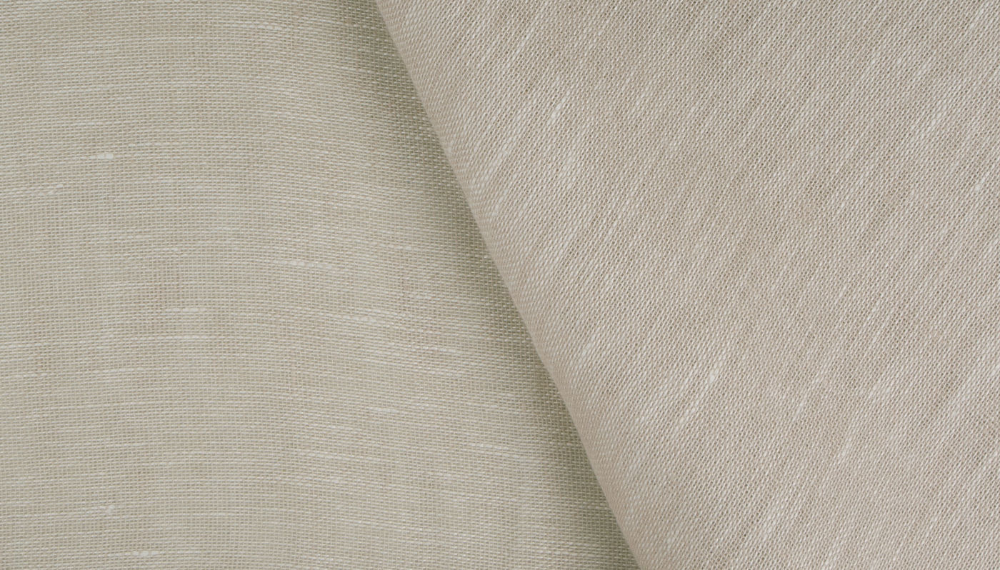 Hampton curtain fabric in Sand