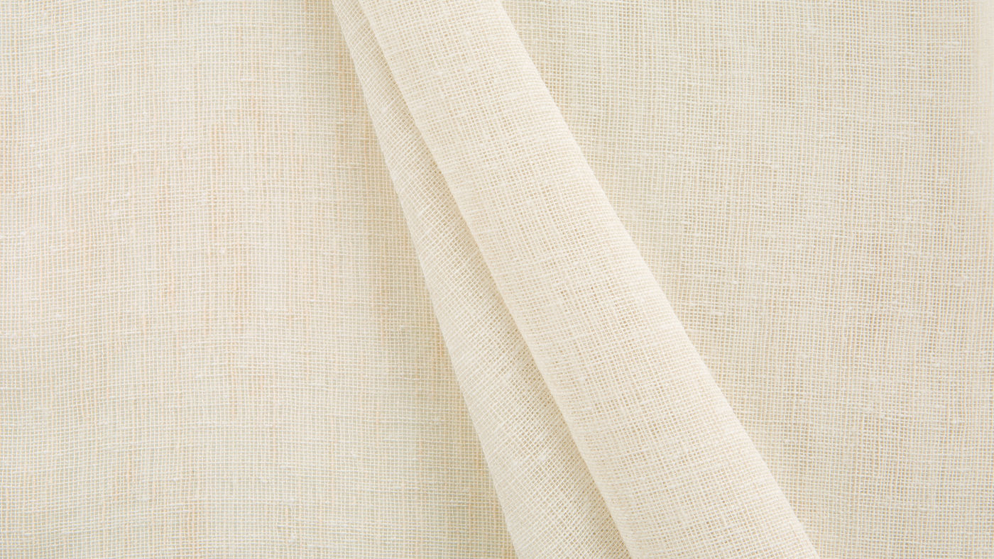 Cannes curtain fabric in Sand