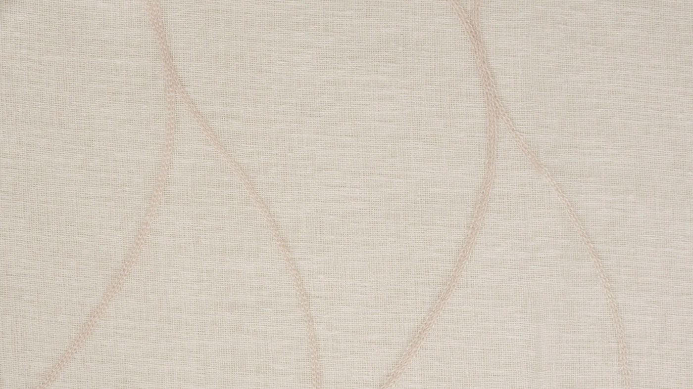 Stratus curtain fabric in Sand