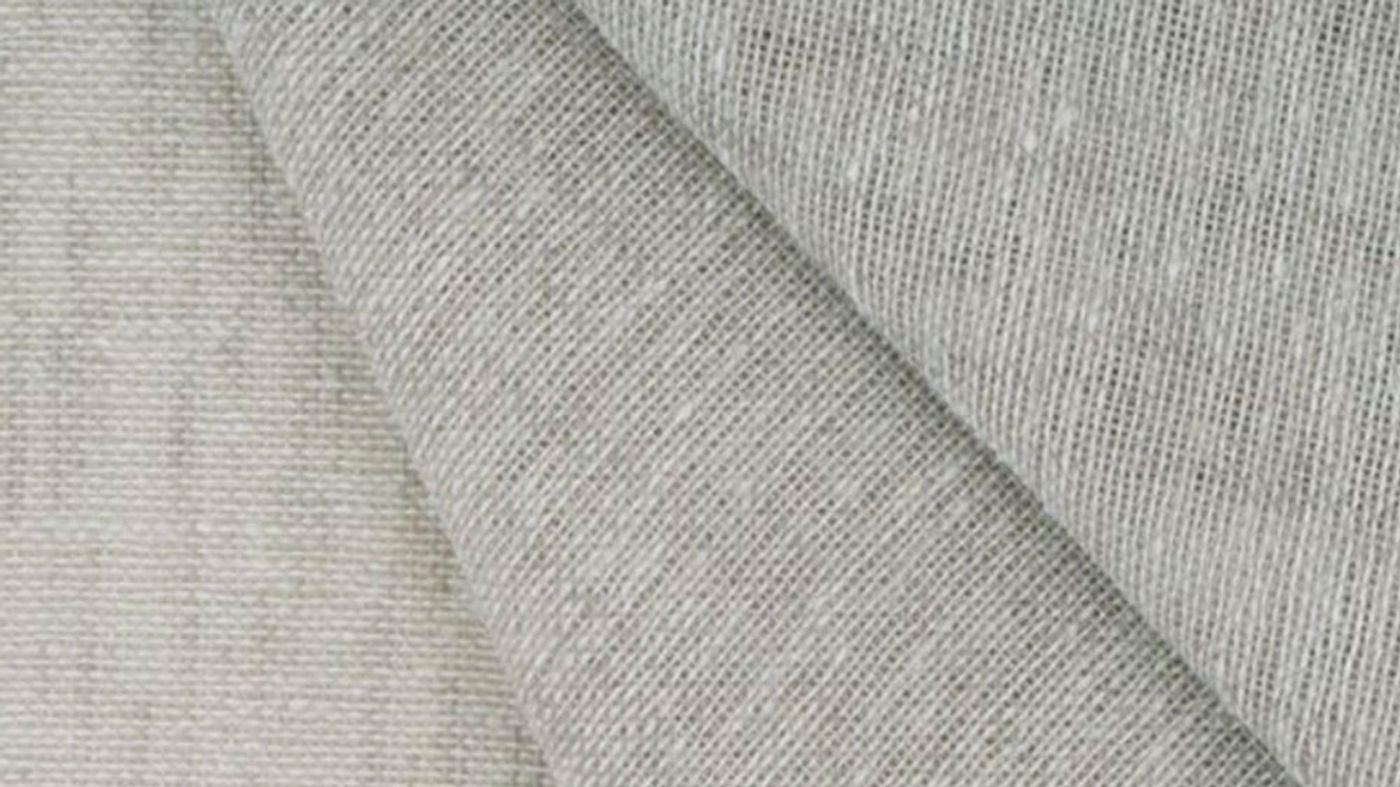 Homestead curtain fabric in Sandalwood