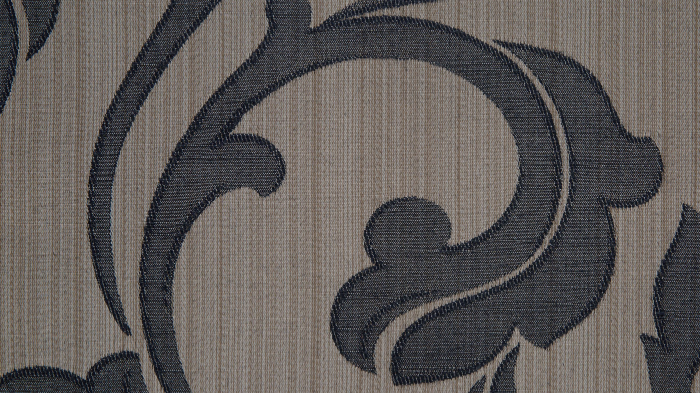 Leighton curtain fabric in Sepia