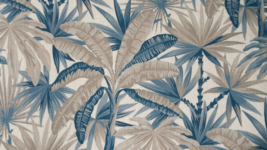 Aruba curtain fabric in Surf