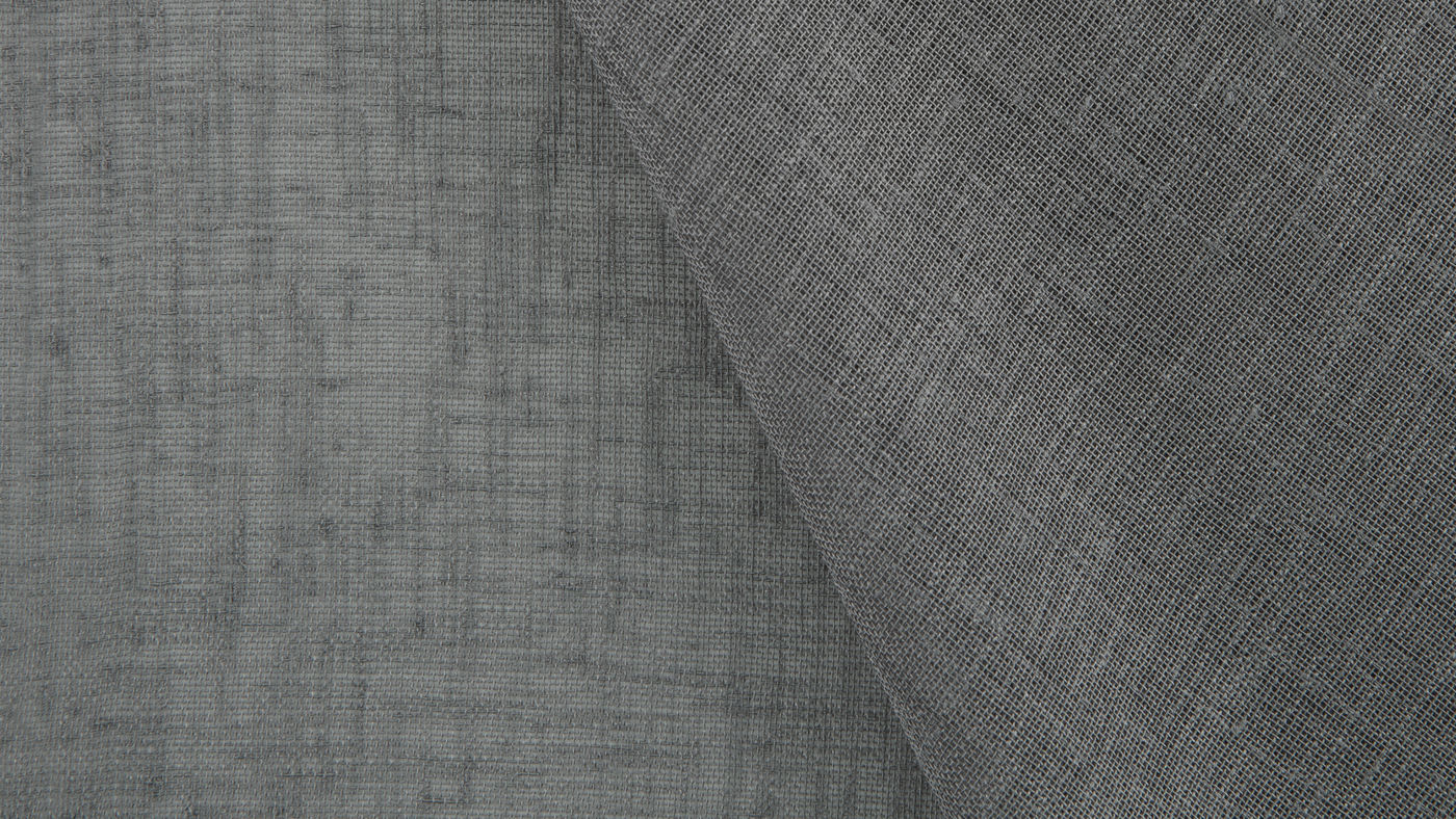 Bali curtain fabric in Thunder