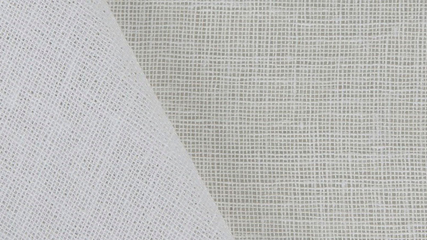 Homestead curtain fabric in White