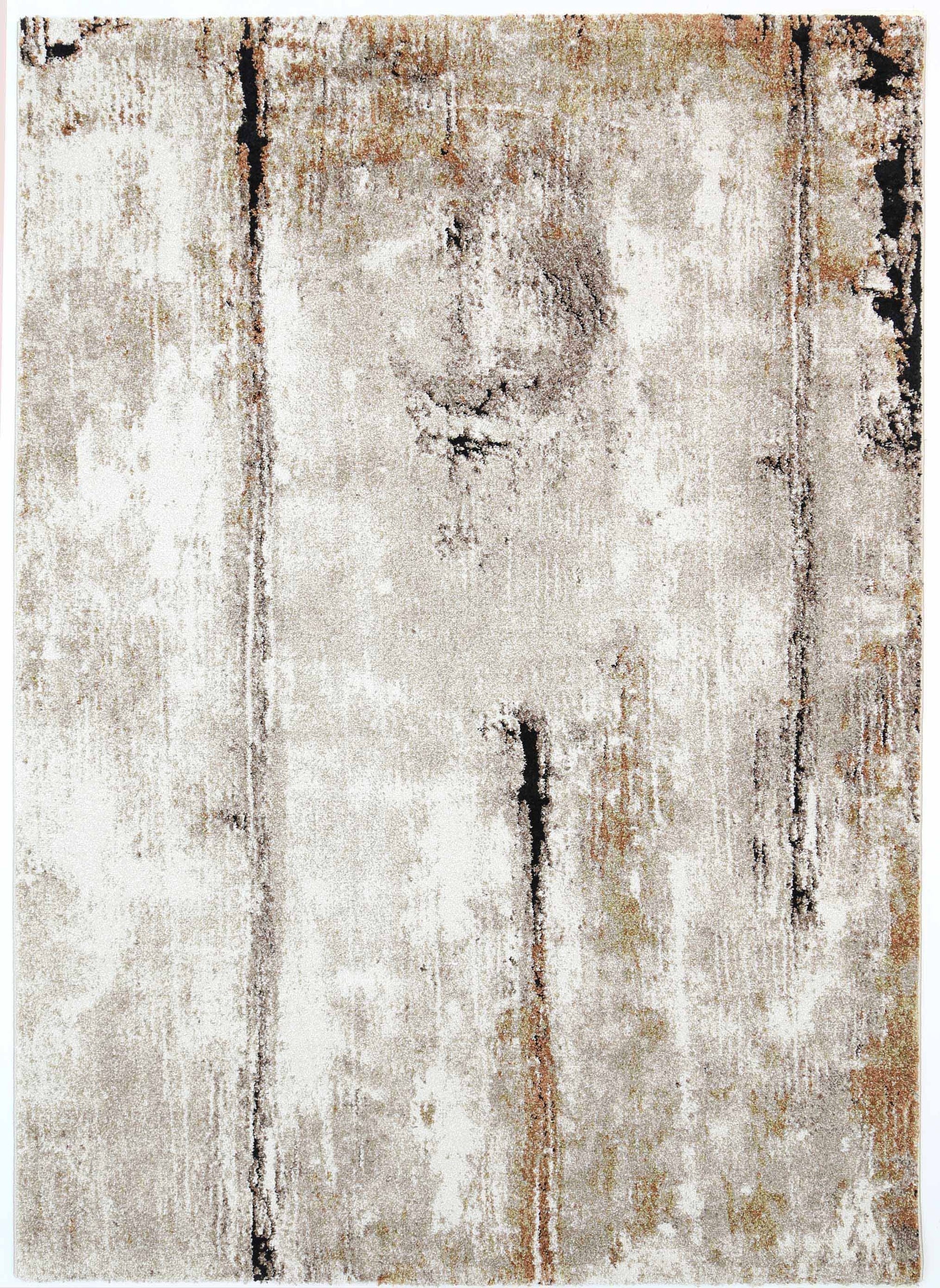 Momo Abstract Rust Beige Rug