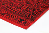 Tribute Traditional Afghan Red Rug