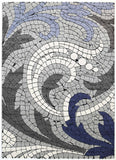 Momo Blue Mosaic Motif Rug