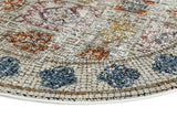 Roman Mosaic Four Sesons Multi Round Rug