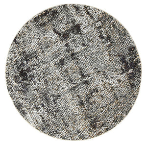 Roman Mosaic Solid Ash Round Rug