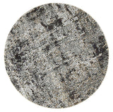 Roman Mosaic Solid Ash Round Rug