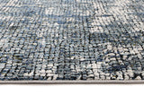Roman Mosaic Solid Grey Turquoise Rug