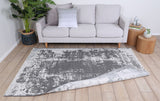 Rusty Vintage Abstract Amazing 2 in 1 Reversible Rug Grey