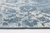 Rusty Vintage Classic, Amazing 2 in 1 Reversible Rug Blue