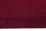 Timeless Loop Wool Pile Red Coloured Runner Rug