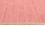 Atrium Reno Cotton and Jute Rug Pink