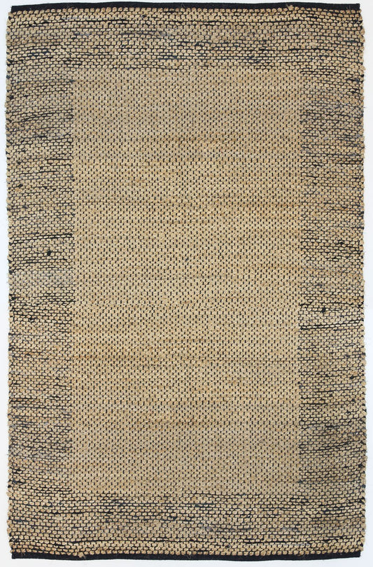 Black Boarder Jute Rug