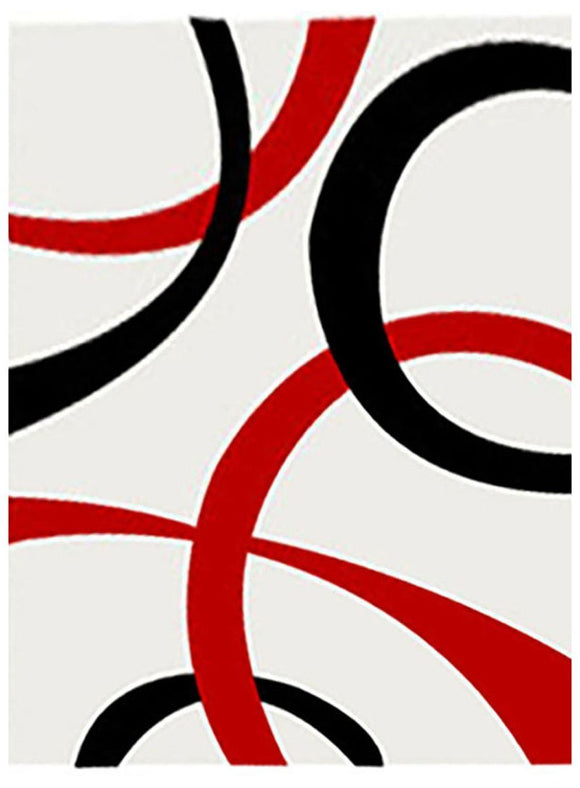 Cosmo Collection 2290 Red And Black Rug