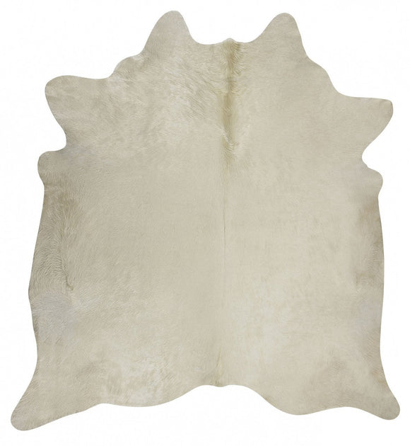 Exquisite Natural Cow Hide White