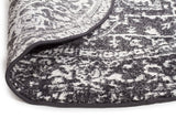 Evoke Scape Charcoal Transitional Round Rug
