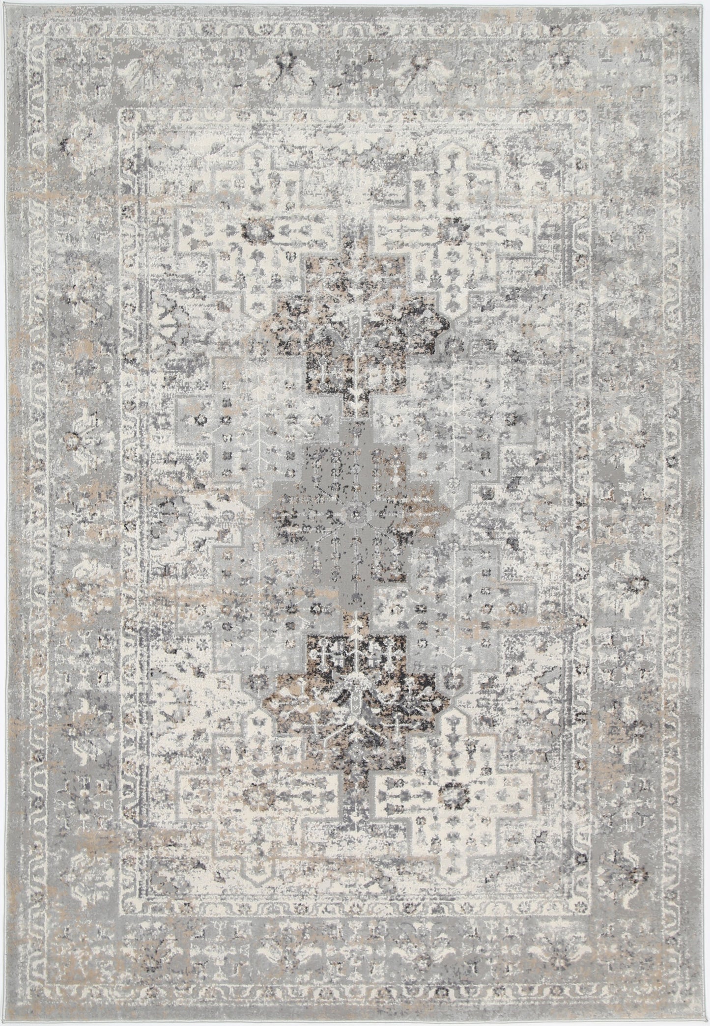 Expressions Grey Oriental Rug