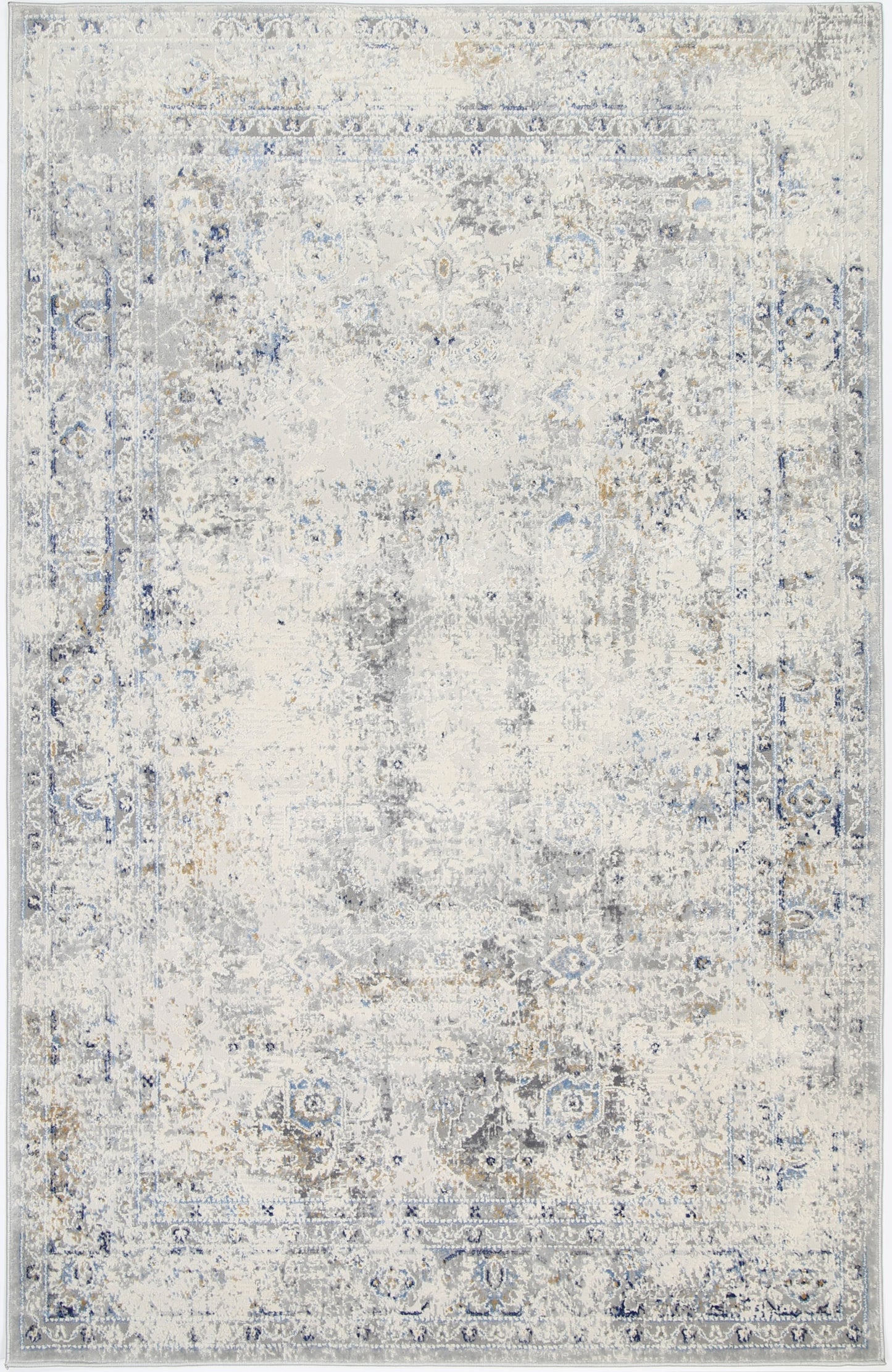 Expressions Navy Blue Contemporary Rug