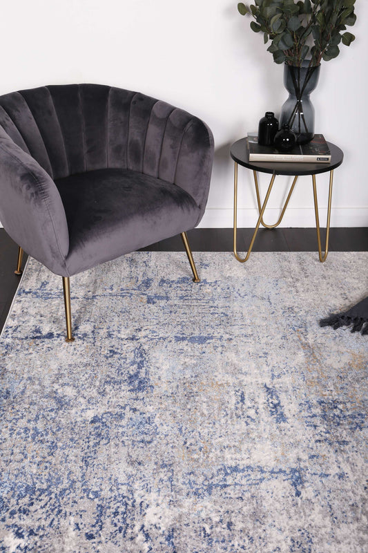 Expressions Navy Blue Modern Rug