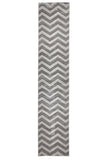 Icon Modern Chevron Design Rug Silver