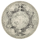 Museum Beverly Charcoal Round Rug