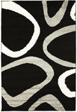 Notes Collection 2 Black And Grey Rug