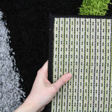 Notes Collection 3 Black And Green Rug