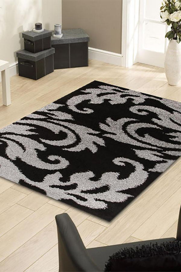Notes Collection 5 Black And Grey Rug