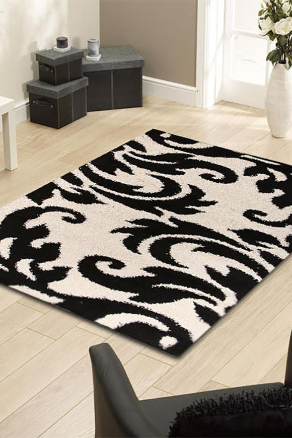 Notes Collection 5 Black And White Rug