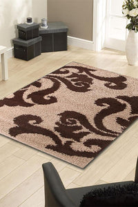 Notes Collection 6 Beige And Brown Rug