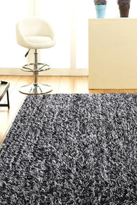 Orlando  Collection Black And White Rug