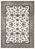 Sydney Collection Classic Rug White with Beige Border