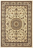 Sydney Collection Medallion Rug Ivory with Ivory Border