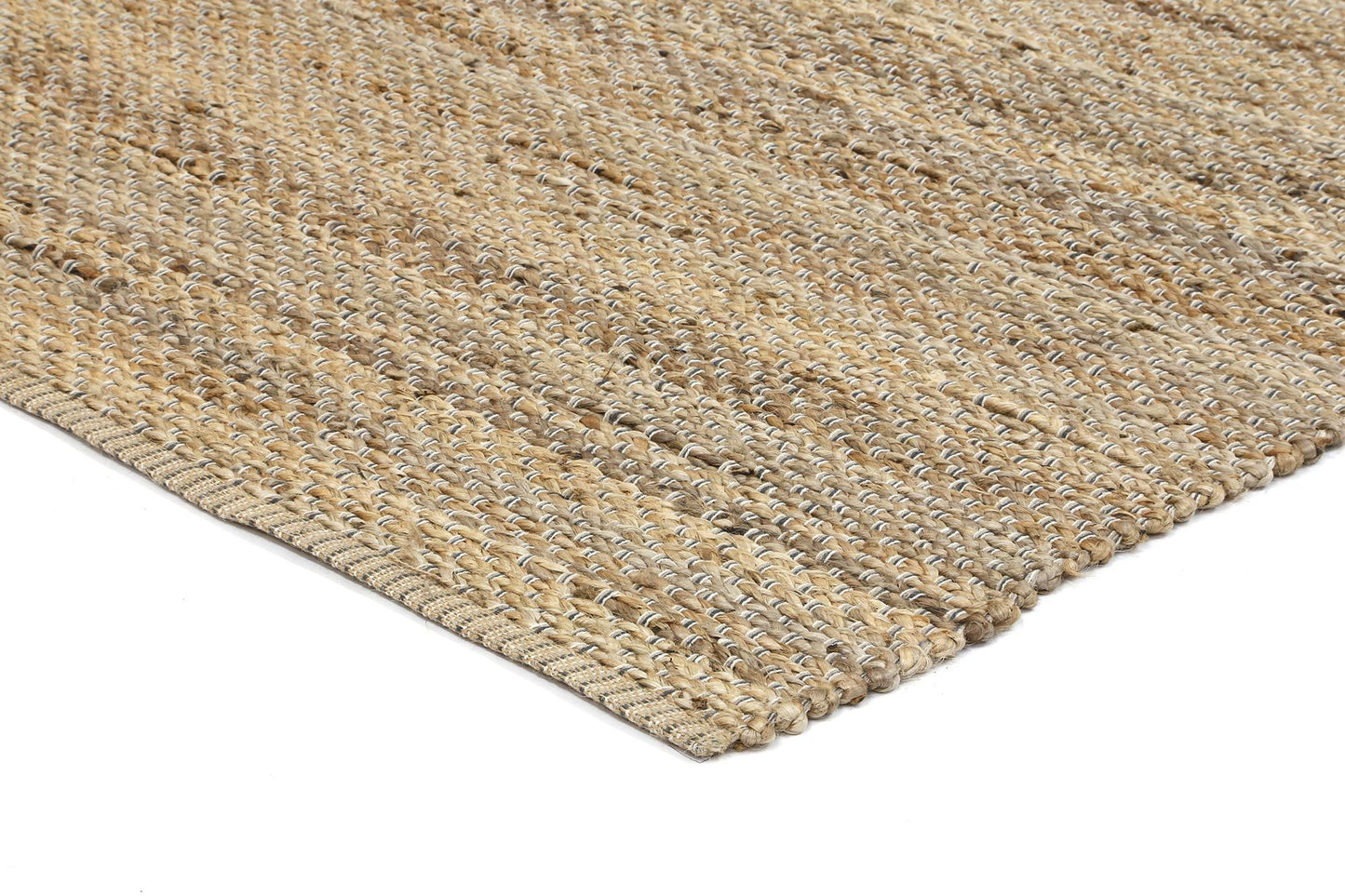 Taj Grey Natural Basket Weave Jute Rug