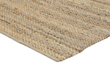 Taj Grey Natural Basket Weave Jute Rug
