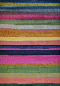 Spirit Multi Colour Stripe Patterned Rug