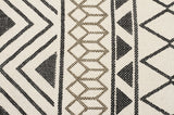 Zulu Totemic Shapes Ivory Rug